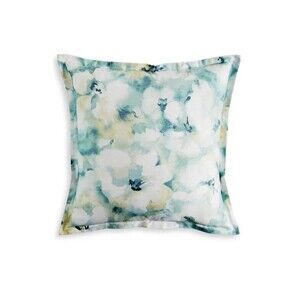 Sky Green Freya Inky Floral Print Euro Sham 2-Piece Set NWT